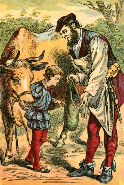 Jack Sells a Cow for Some Beans by English School